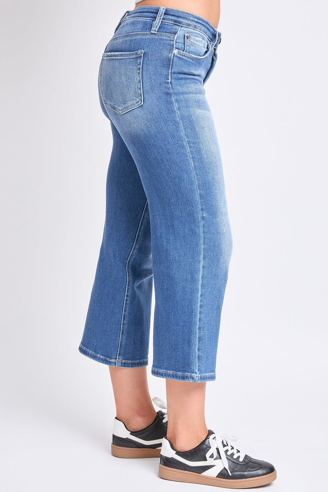 Women's Luxe High Rise Cropped Wide Leg