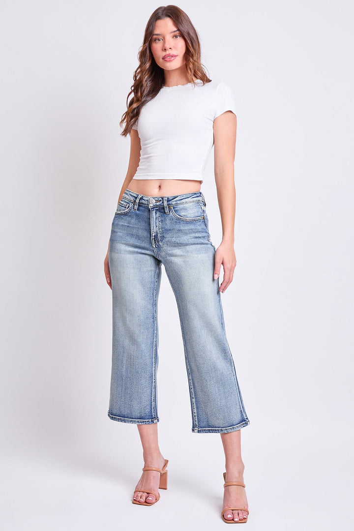 Women's Luxe High Rise Cropped Wide Leg
