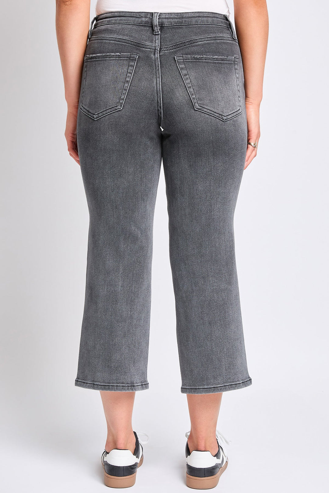 Women's Luxe High Rise Cropped Wide Leg