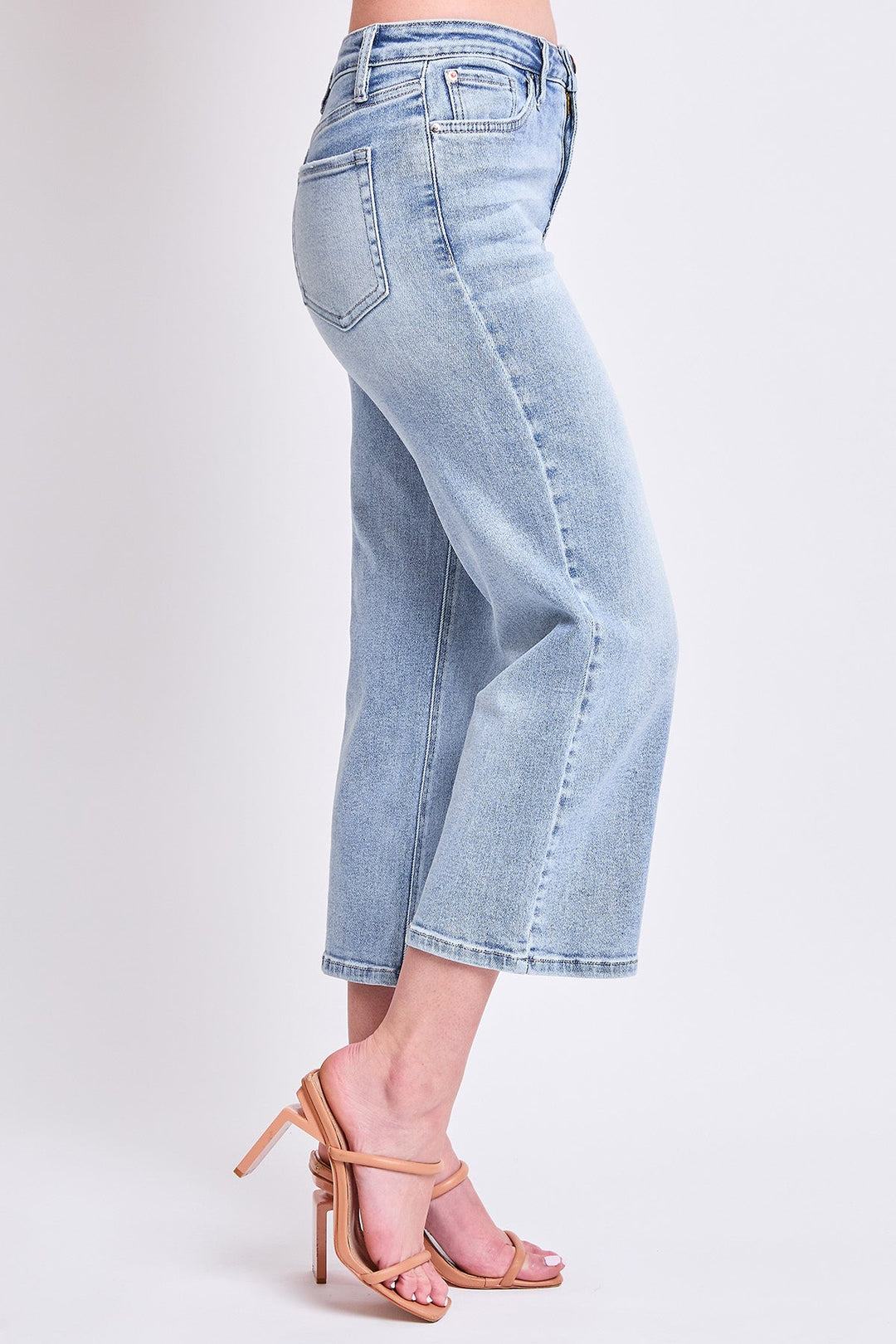 Women's Luxe High Rise Cropped Wide Leg