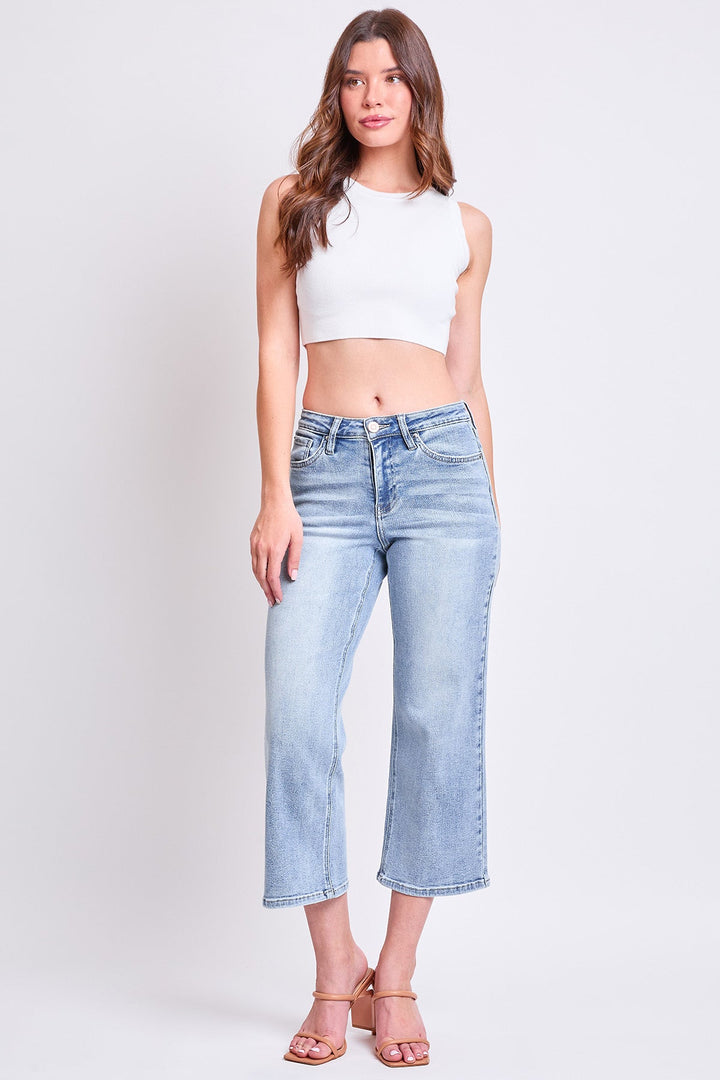Women's Luxe High Rise Cropped Wide Leg