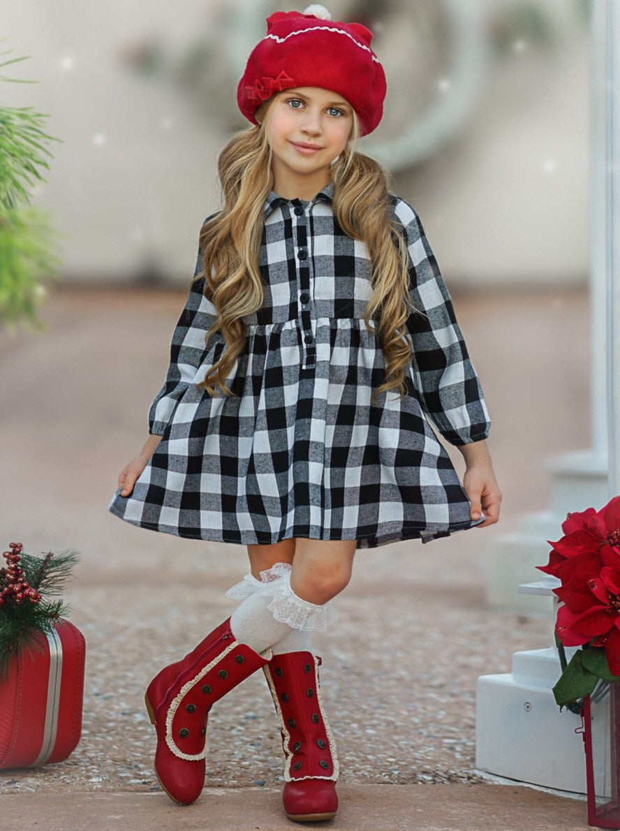 Plaid Fabulous Collared Dress