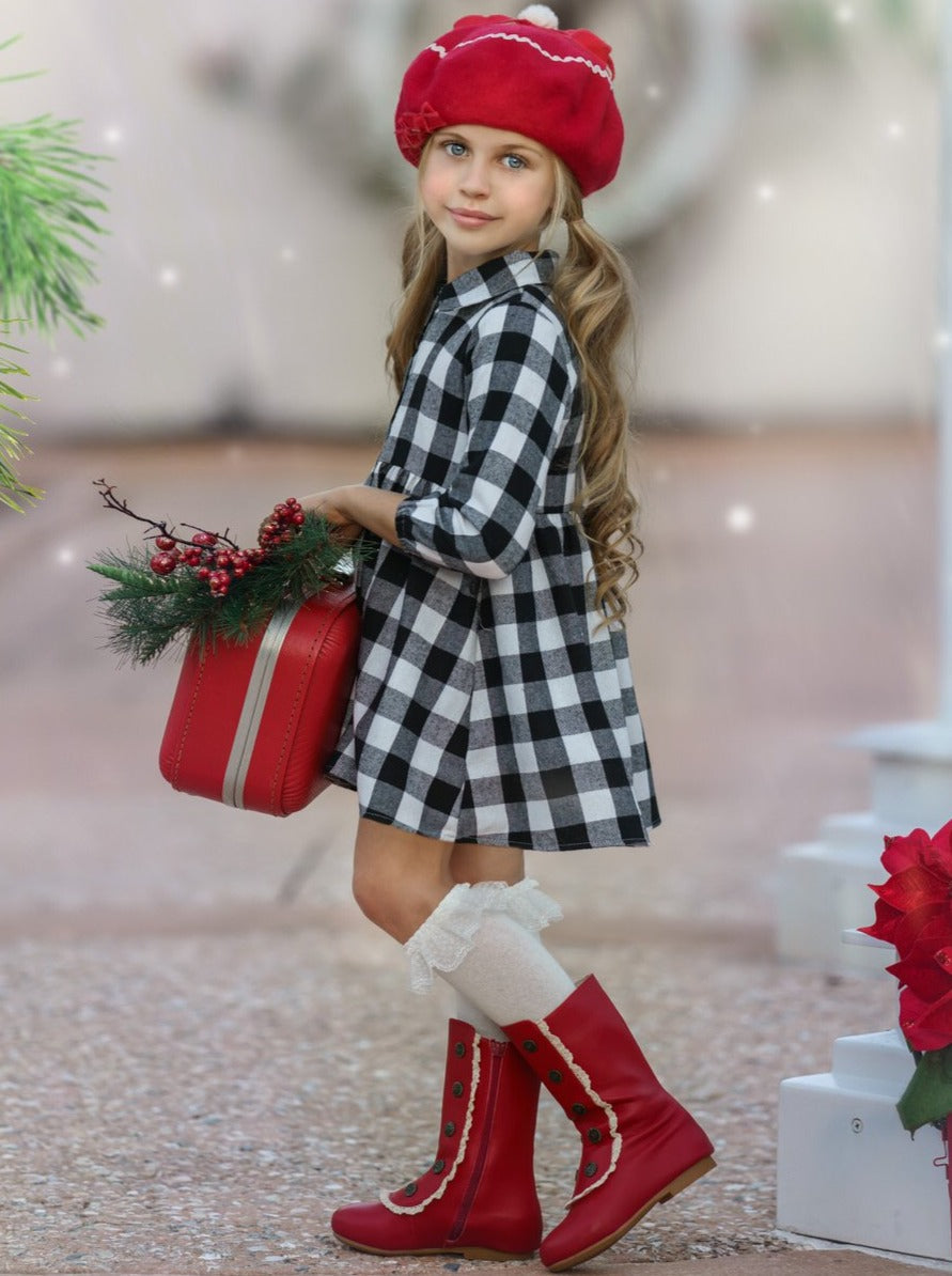 Plaid Fabulous Collared Dress