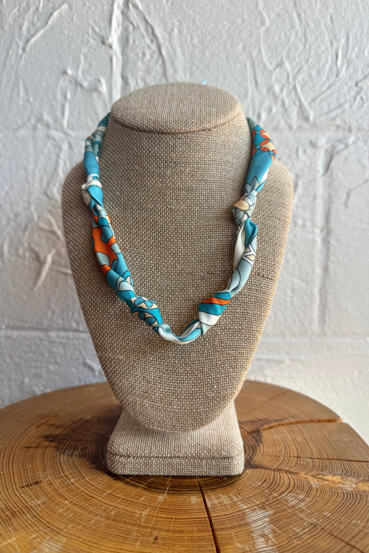 GEMELLI | KNOTTED BANDANA SCARF NECKLACE - CITRUS COAST