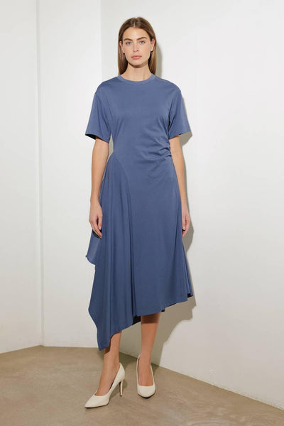 RIGHT ON CUE KNIT MIDI DRESS