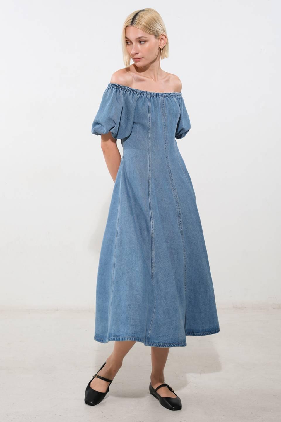 COASTAL CUTIE TENCEL MIDI DRESS