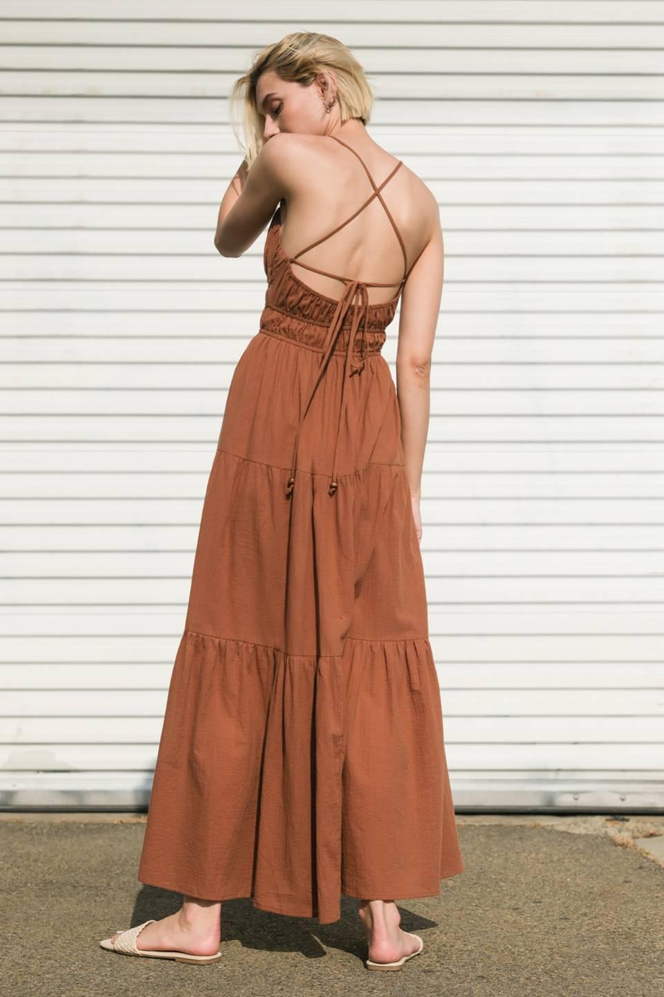 EFFORTLESS ELEGANCE WOVEN MAXI DRESS