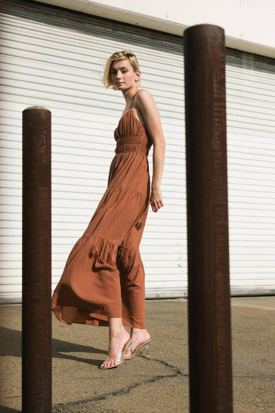 EFFORTLESS ELEGANCE WOVEN MAXI DRESS