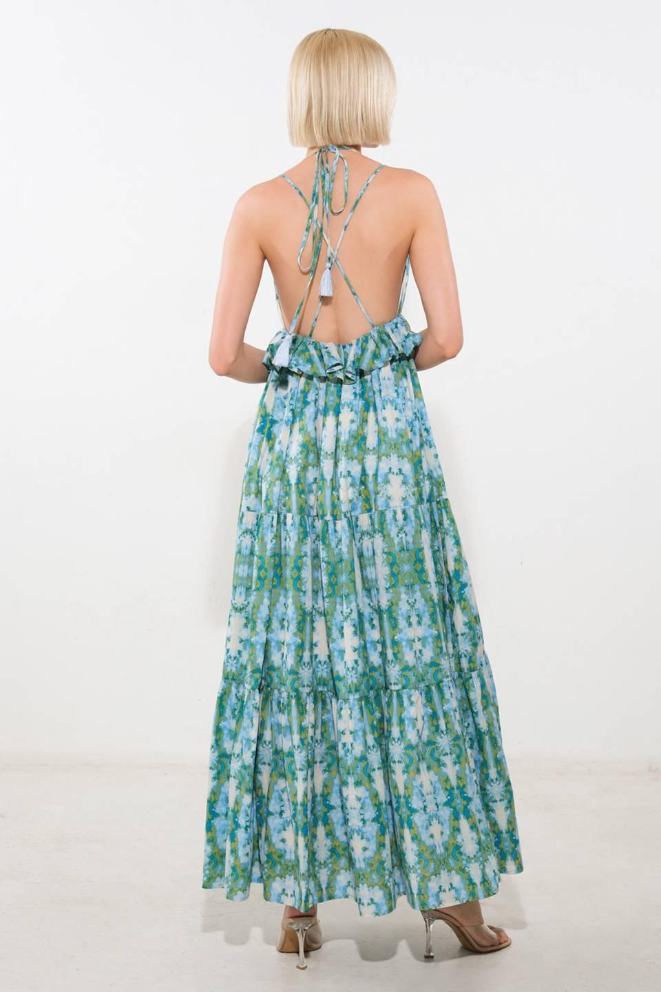 MOONLIGHT WHISPER WOVEN MAXI DRESS