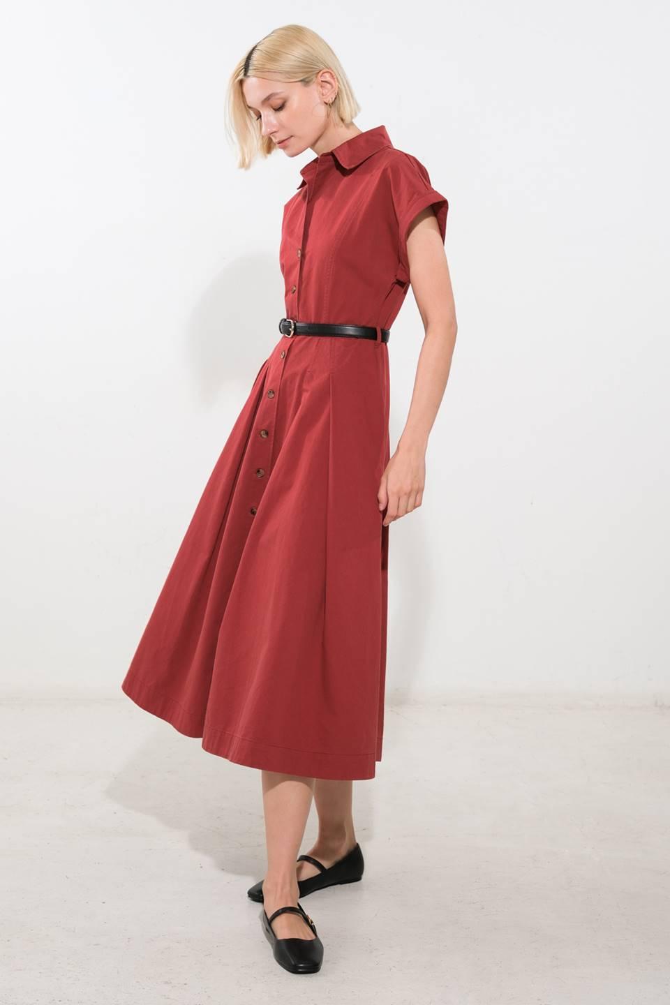 PERFECT BALANCE WOVEN MIDI DRESS