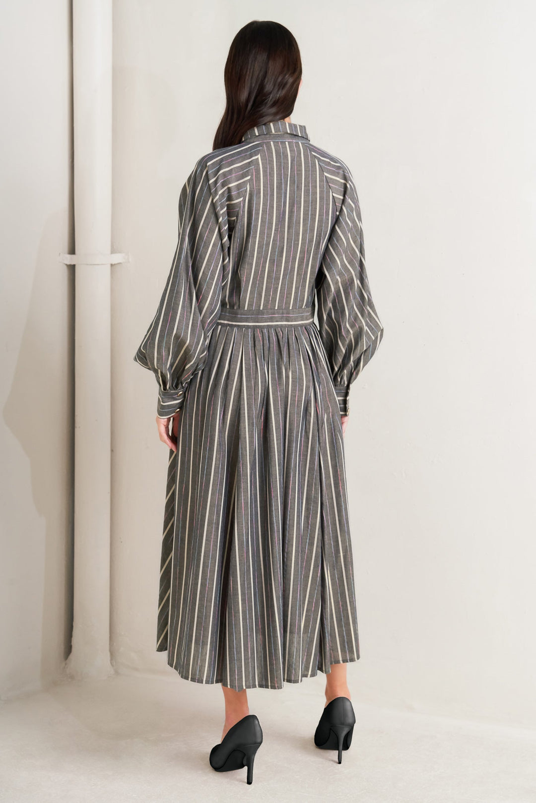 WHAT I FEEL WOVEN MIDI DRESS