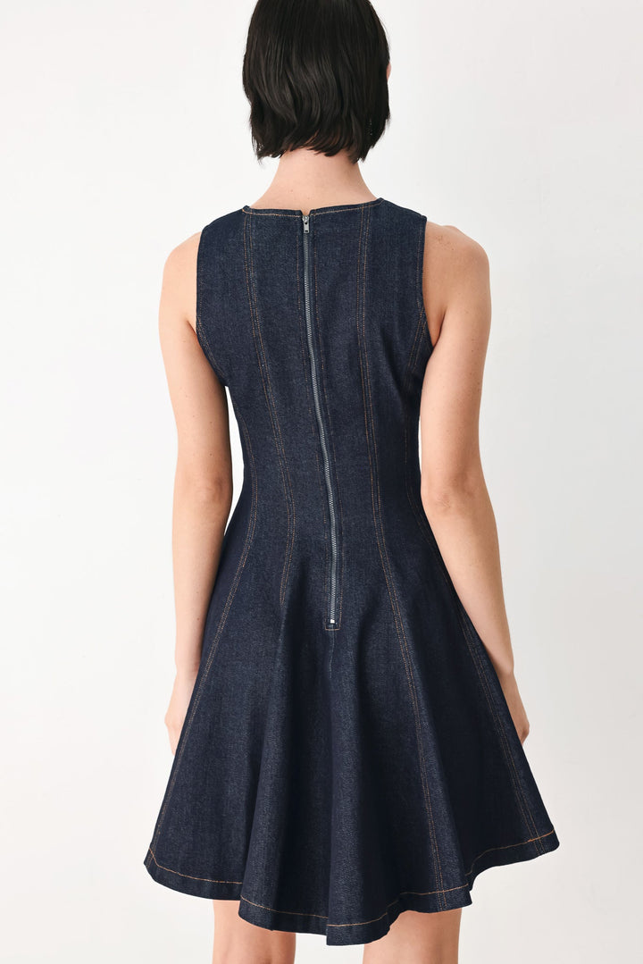 CLASSICAL BALLET DENIM MINI DRESS