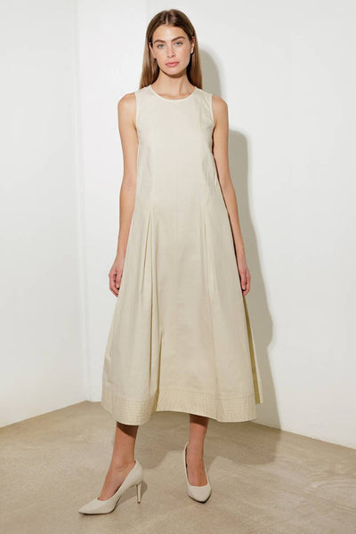 OVER THE WATERS WOVEN MIDI DRESS