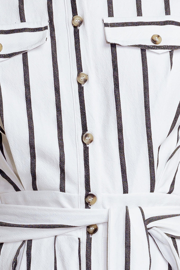 HUGS & VANILLA CLOUDS WOVEN MIDI DRESS