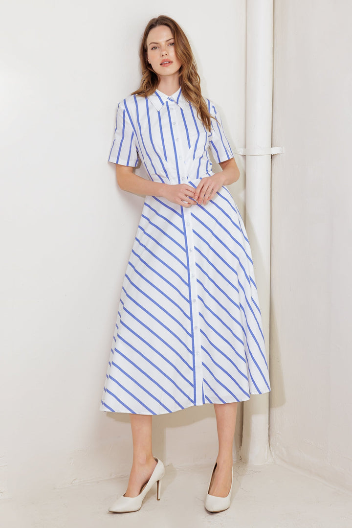 YOU HAD ME AT WOVEN MIDI DRESS