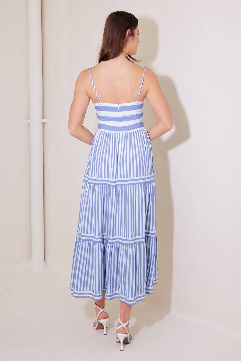 ANYTHING IS POSSIBLE WOVEN MIDI DRESS