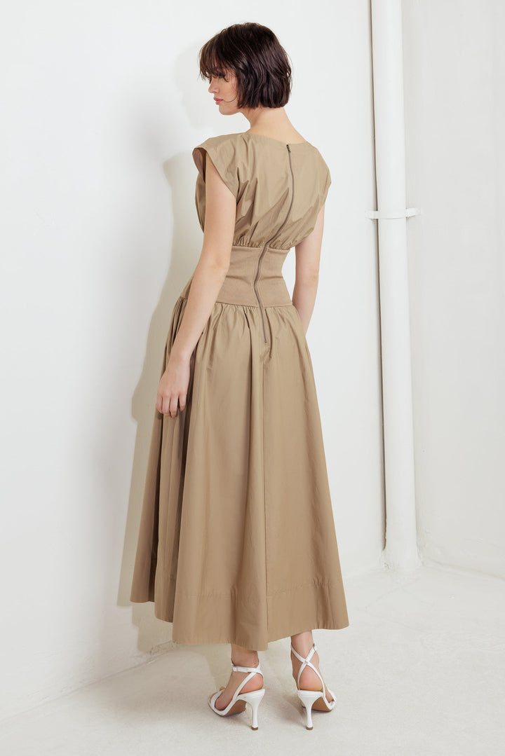 DREAMWEAVER ROMANTIC WOVEN MIDI DRESS