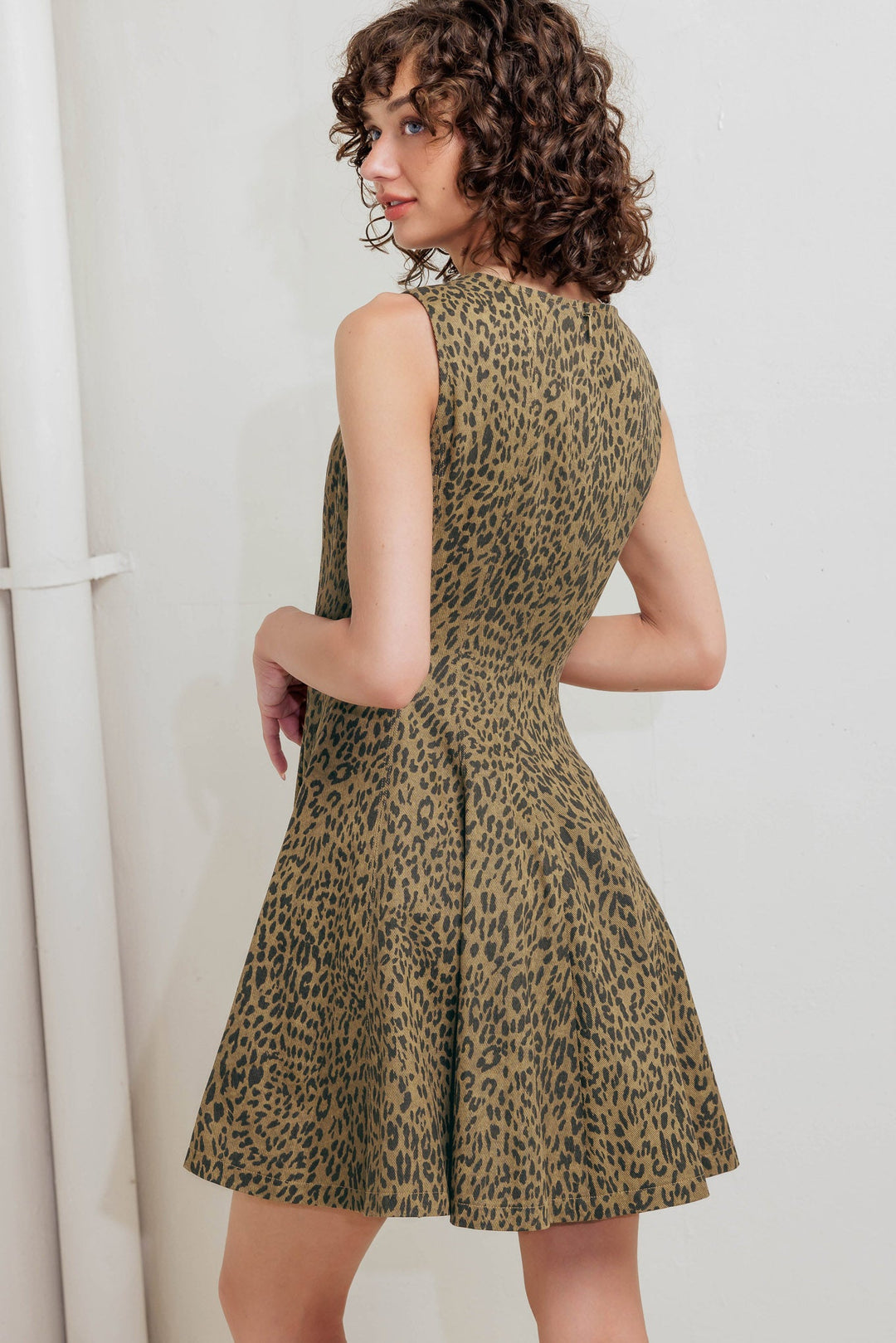 LEO LOVER WOVEN MINI DRESS