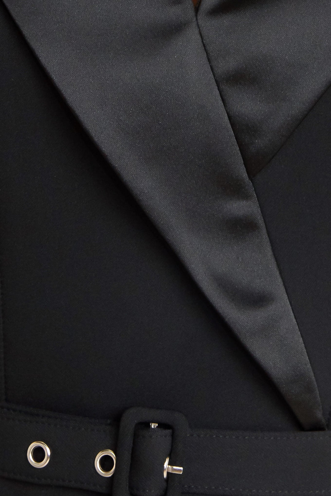 MIDNIGHT TUX WOVEN MIDI DRESS