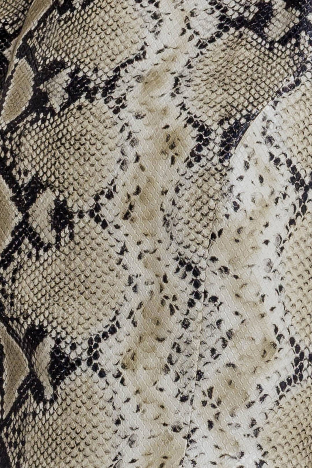 SNAKE GLAM FAUX LEATHER MINI DRESS