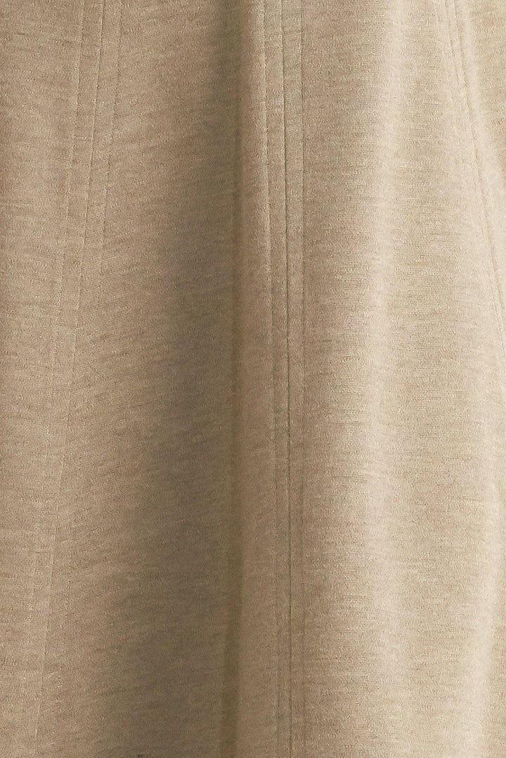 SOPHISTICATED SIMPLICITY WOVEN KNIT MIDI DRESS