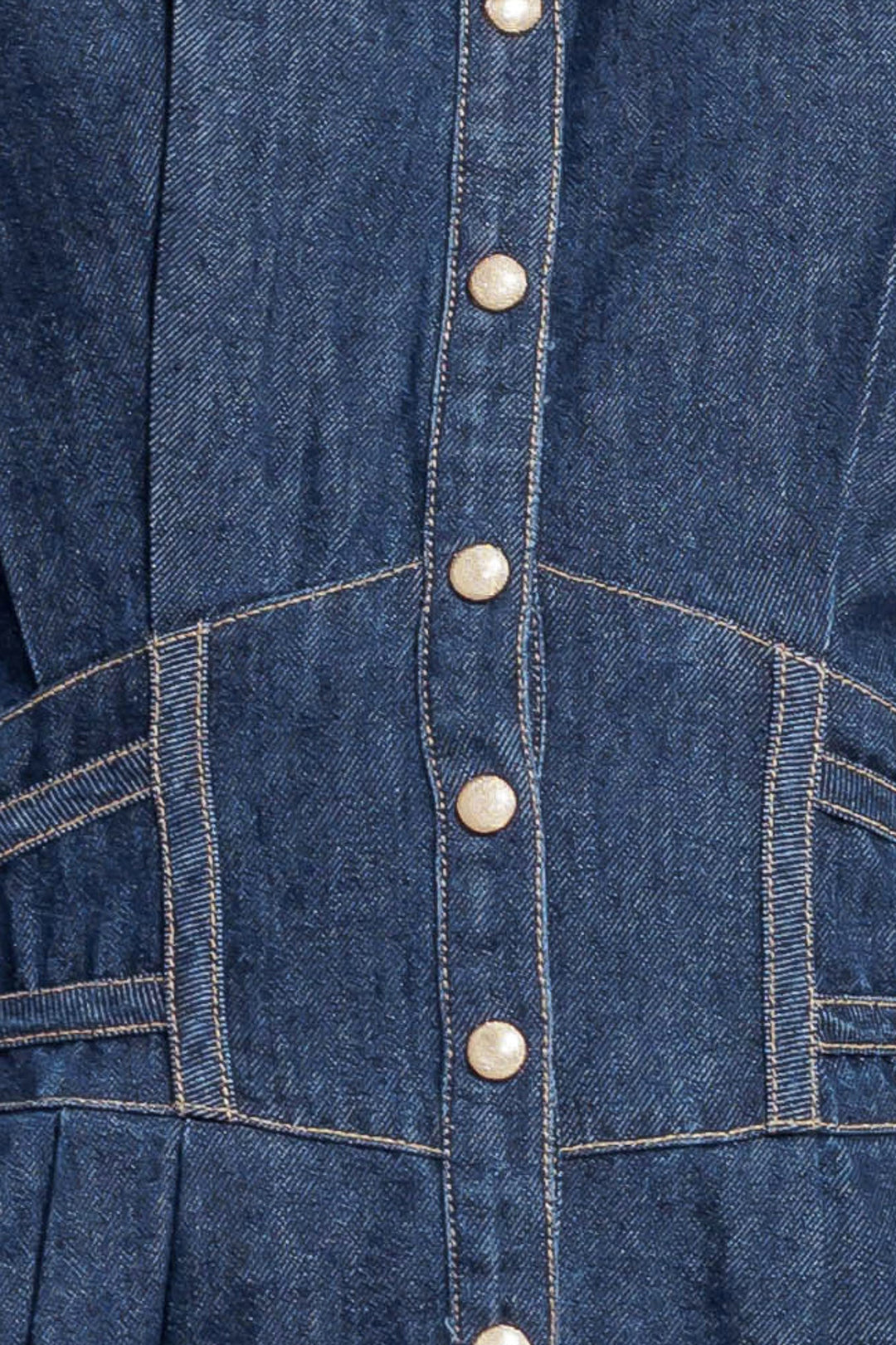 VINTAGE BLUES DENIM MIDI DRESS