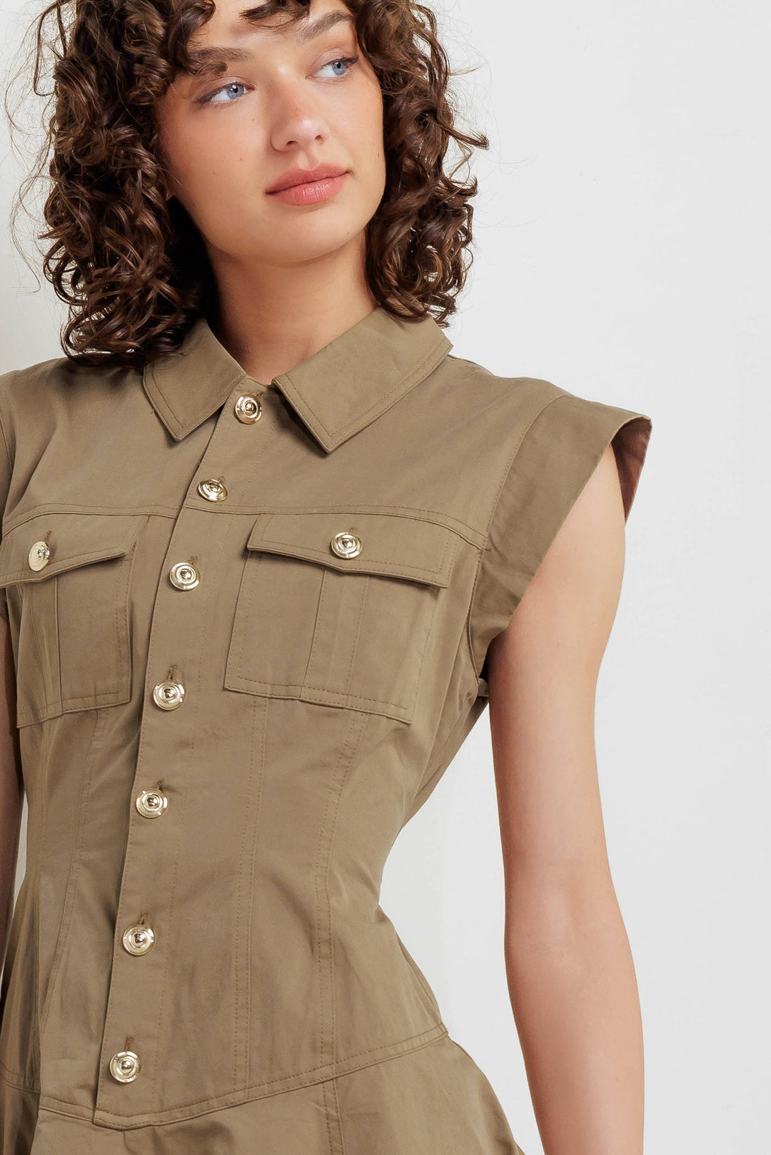 MISSION MUSE WOVEN MINI DRESS