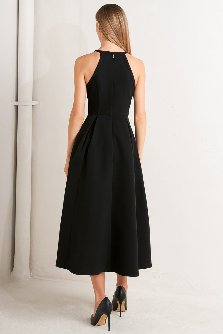 GALAXY CHARM WOVEN MIDI DRESS