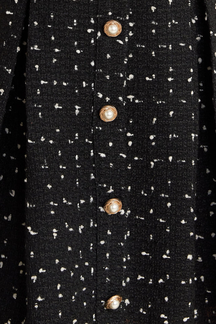 FRENCH CODE WOVEN TWEED MINI DRESS