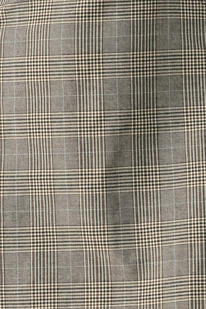 ACADEMY CHIC WOVEN PLAID MINI DRESS