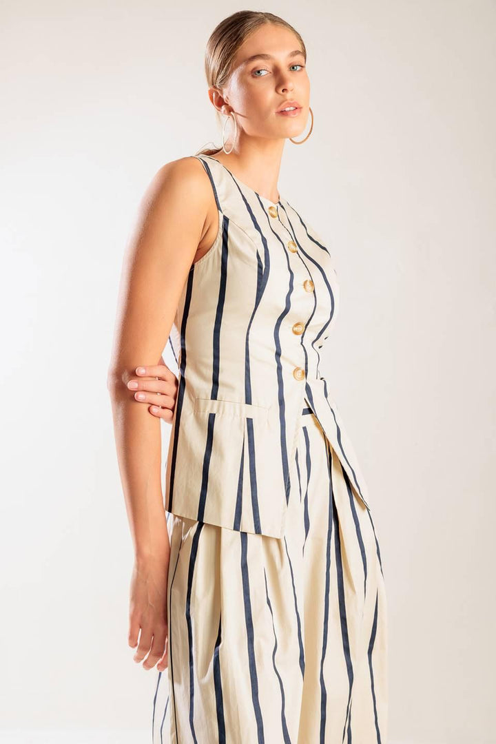 HERE AND NOW WOVEN VEST