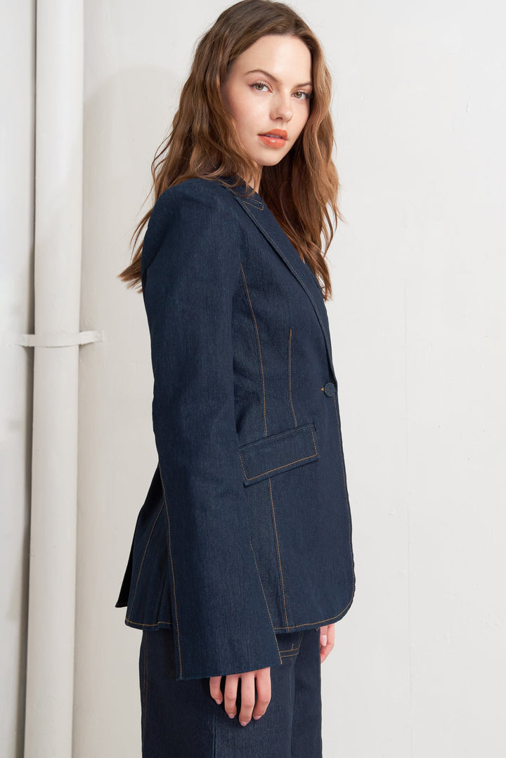 URBAN PANEL DENIM BLAZER
