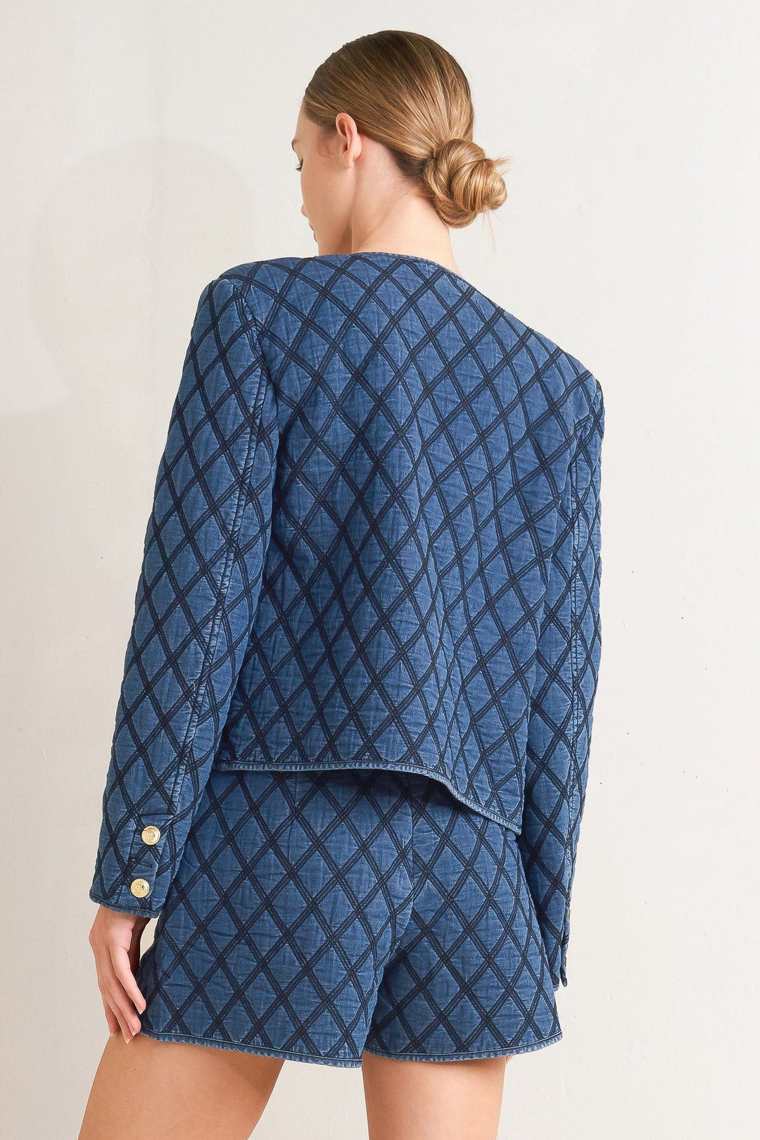 MODERNLUXE QUILTED WOVEN JACKET