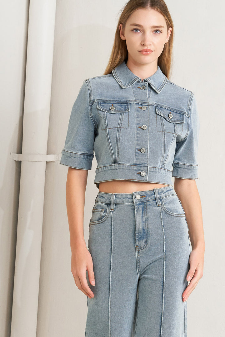 ON MY WAY DENIM JUMPSUIT