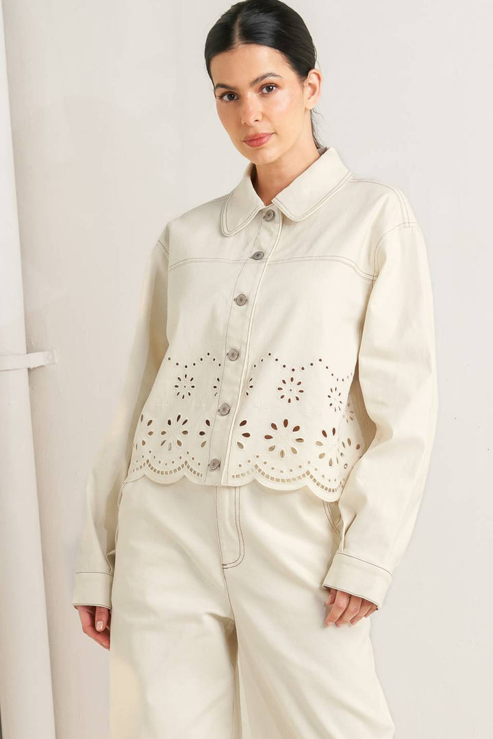 SUNDAY LEAF TWILL JACKET