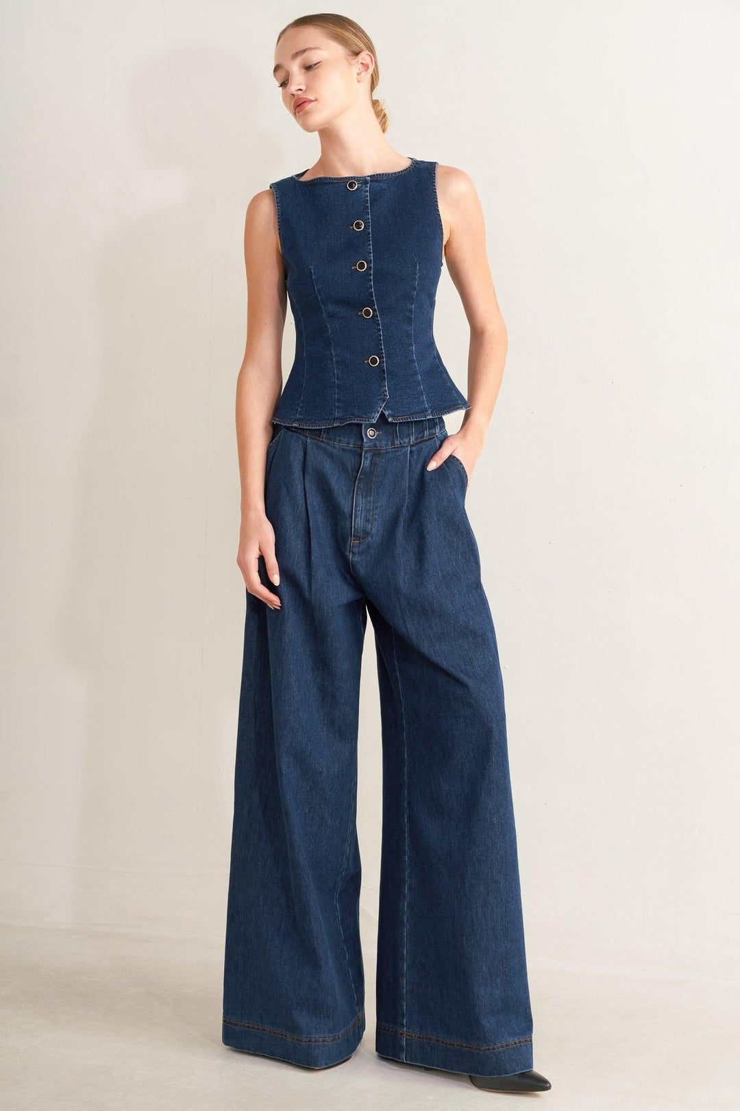 RETRO STREET DENIM VEST