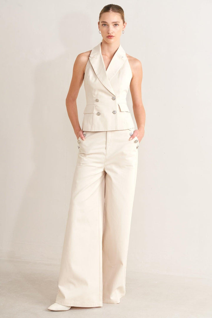 RUNWAY TAILORED WOVEN VEST