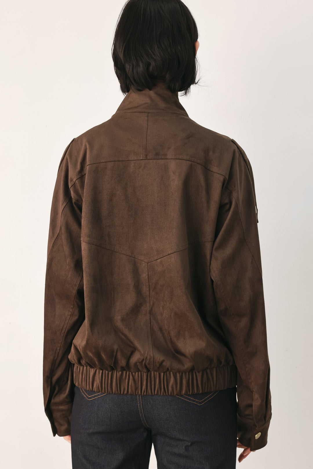 DOWNTOWN DARLING FAUX LEATHER BOMBER JACKET