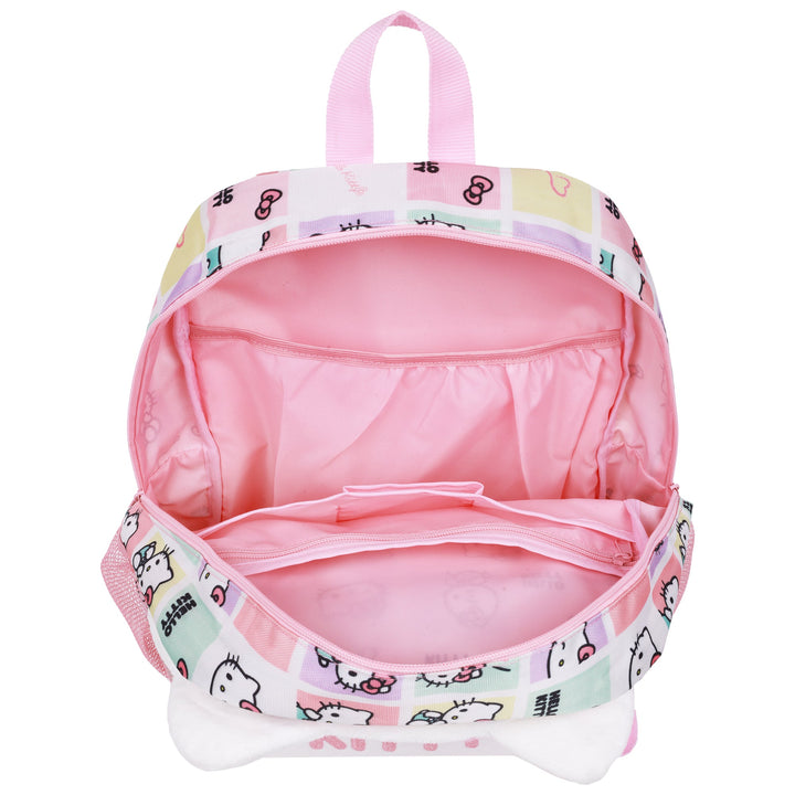 Hello Kitty Plush Face Backpack with 3D Bow