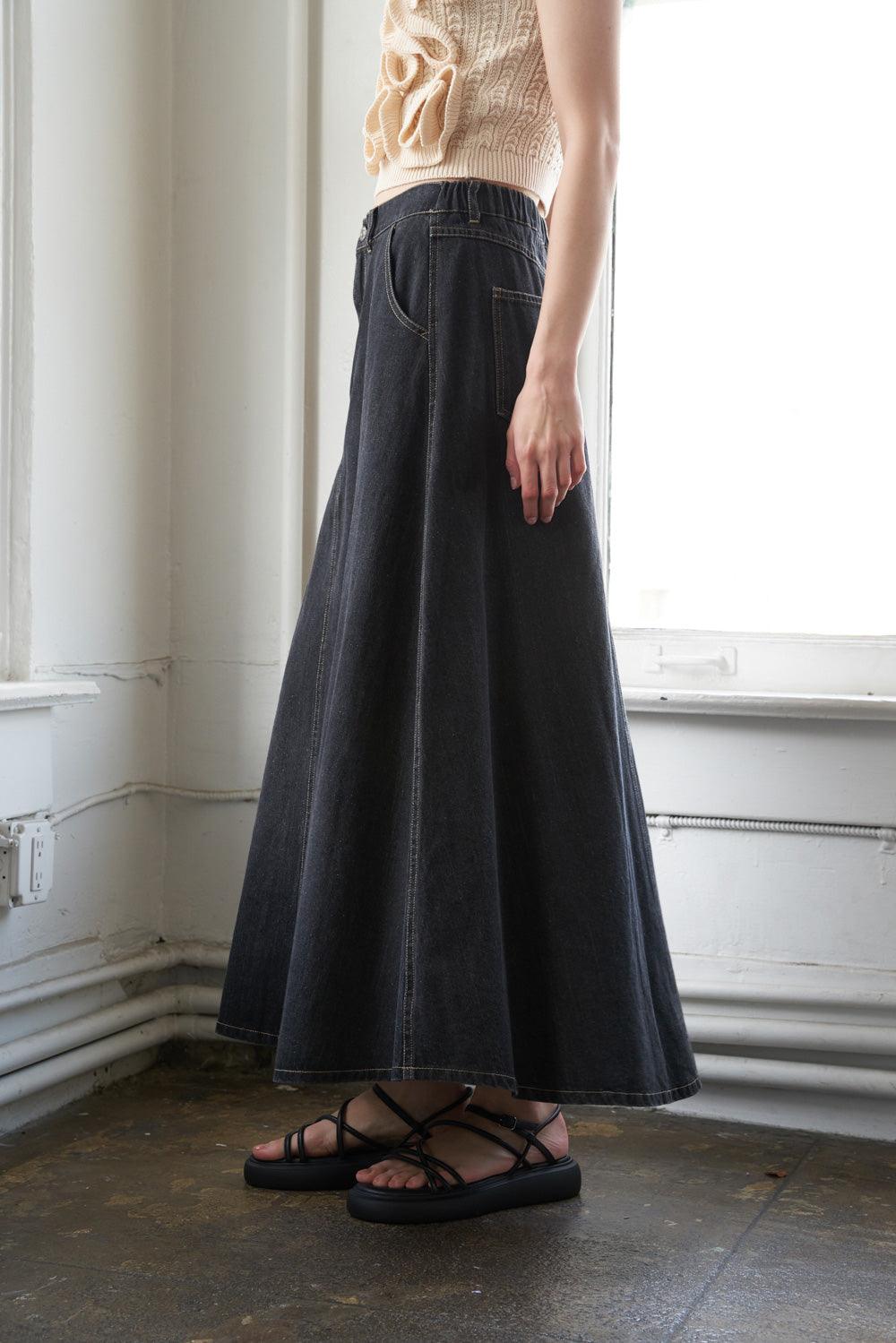 TRADING SECRETS DENIM SKIRT