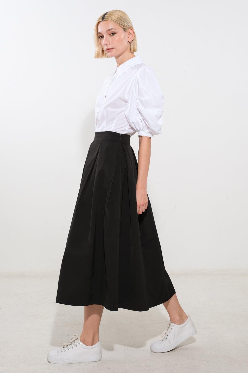 LOVE OF MINE WOVEN MIDI SKIRT