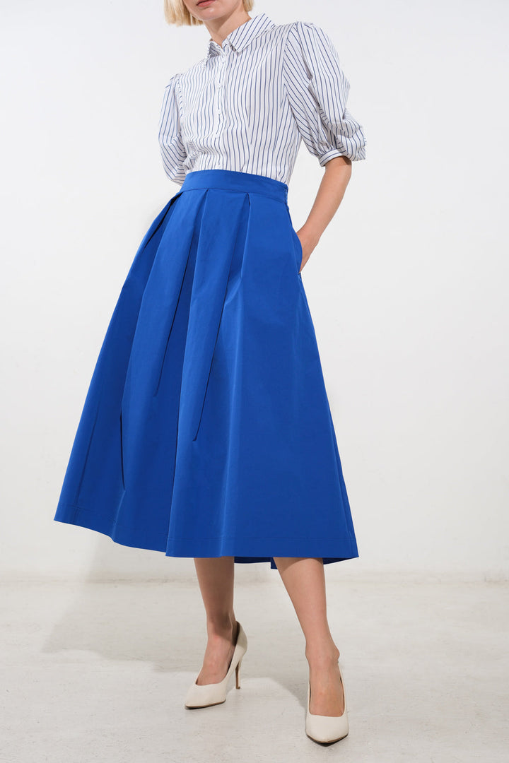 LOVE OF MINE WOVEN MIDI SKIRT