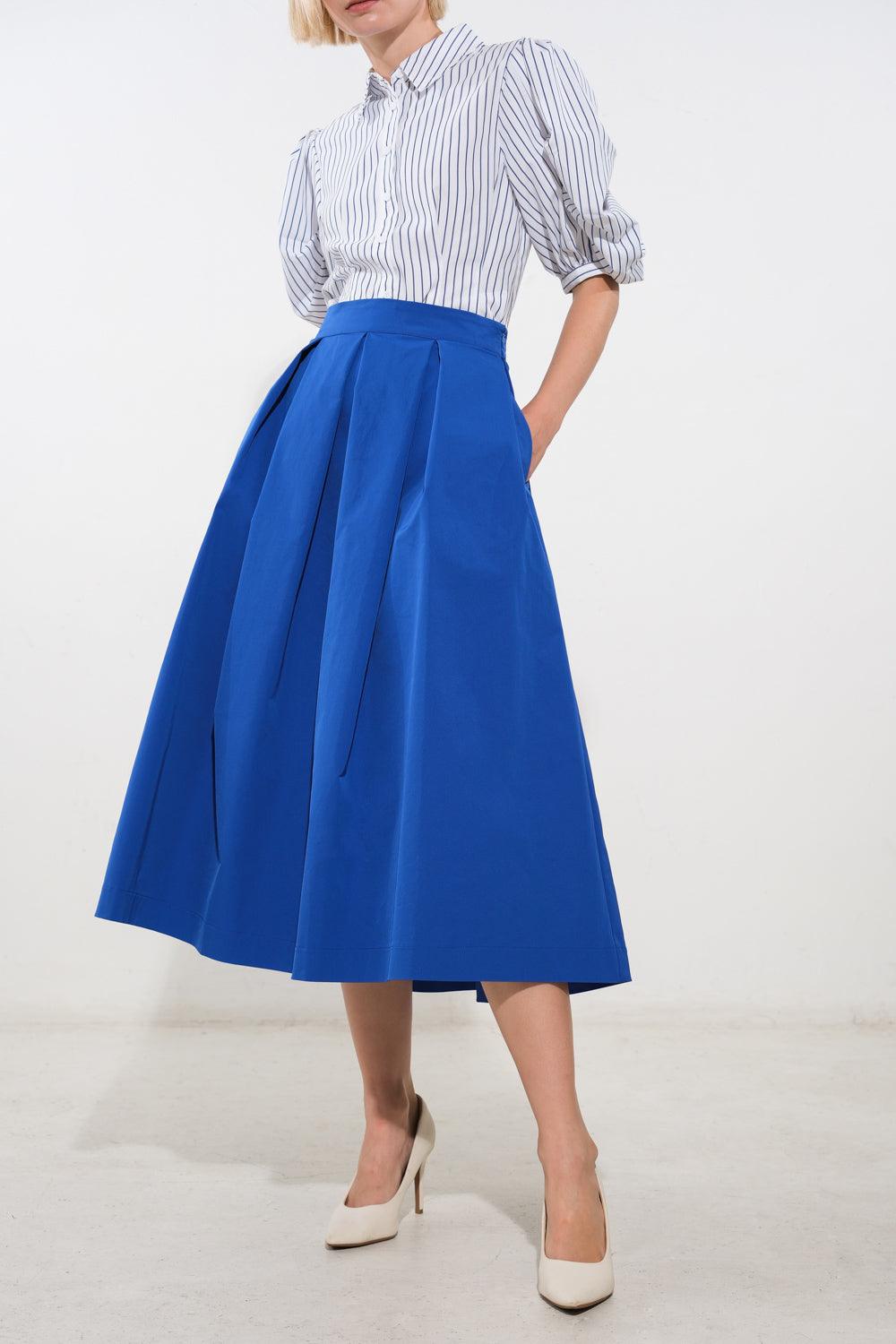 LOVE OF MINE WOVEN MIDI SKIRT