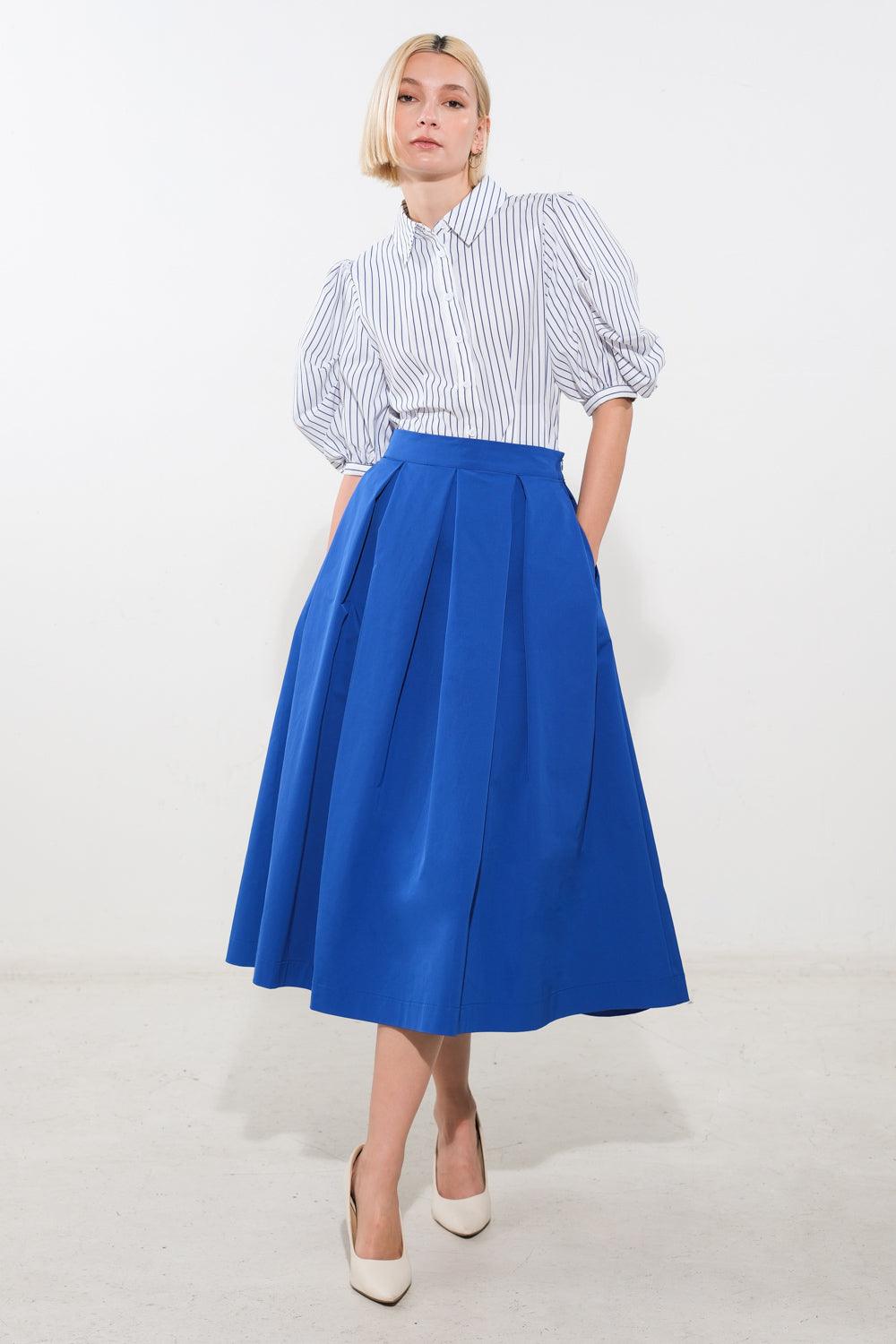 LOVE OF MINE WOVEN MIDI SKIRT