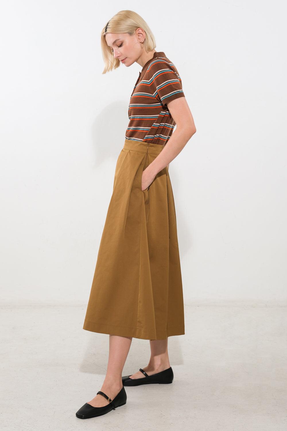 LOVE OF MINE WOVEN MIDI SKIRT