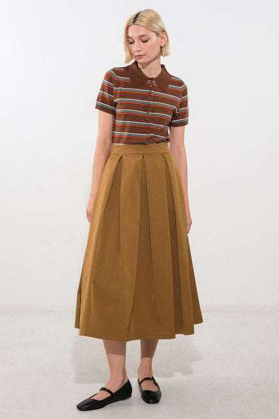 LOVE OF MINE WOVEN MIDI SKIRT