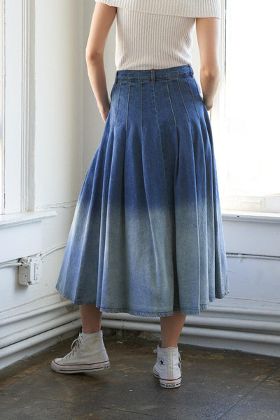 STATE OF MIND DENIM MIDI SKIRT