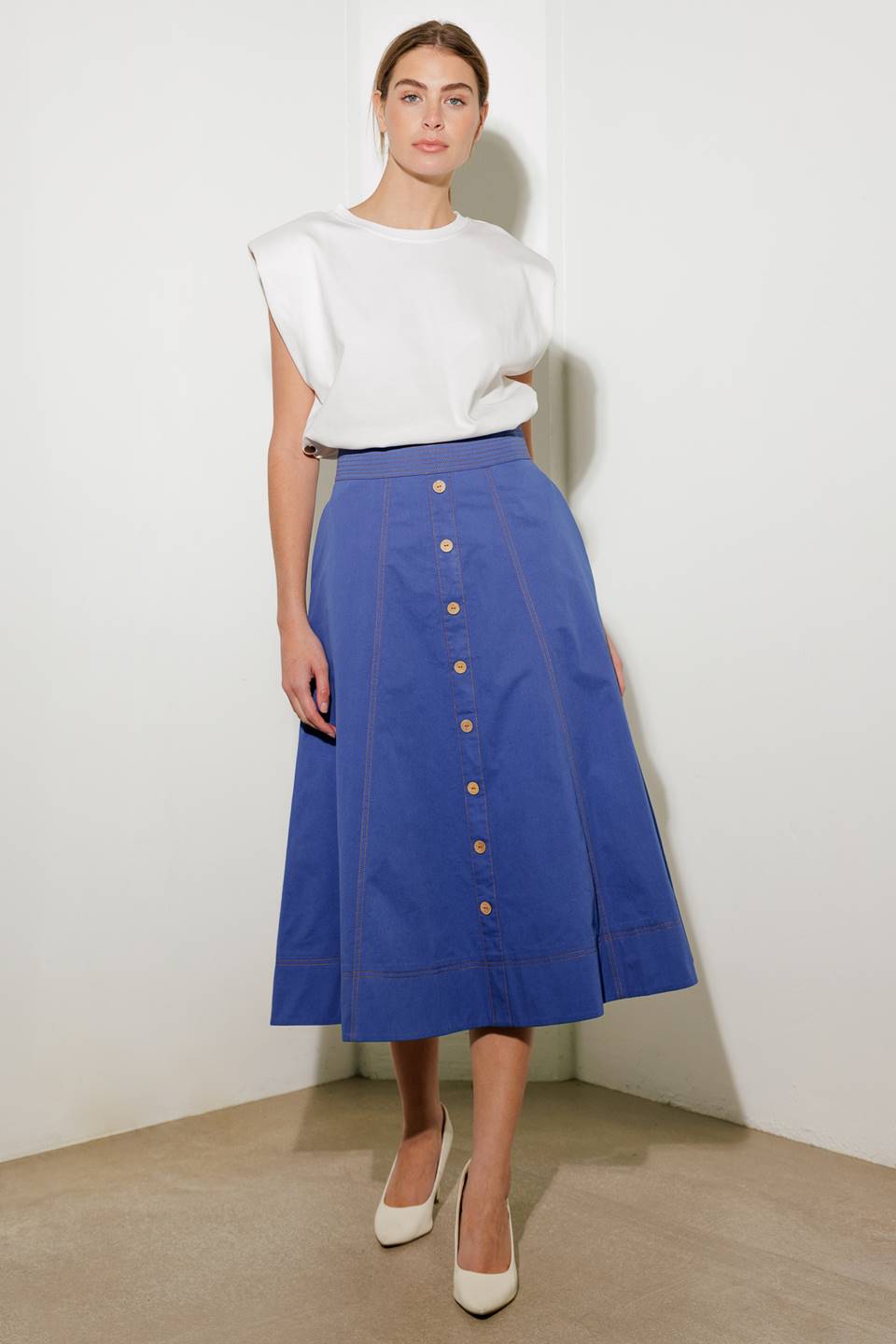 ENCHANTED ELEGANCE MIDI SKIRT