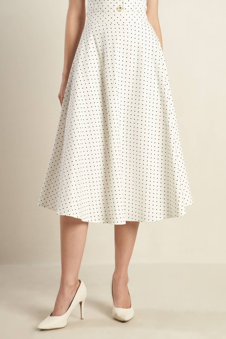 WALK WITH ME WOVEN MIDI SKIRT