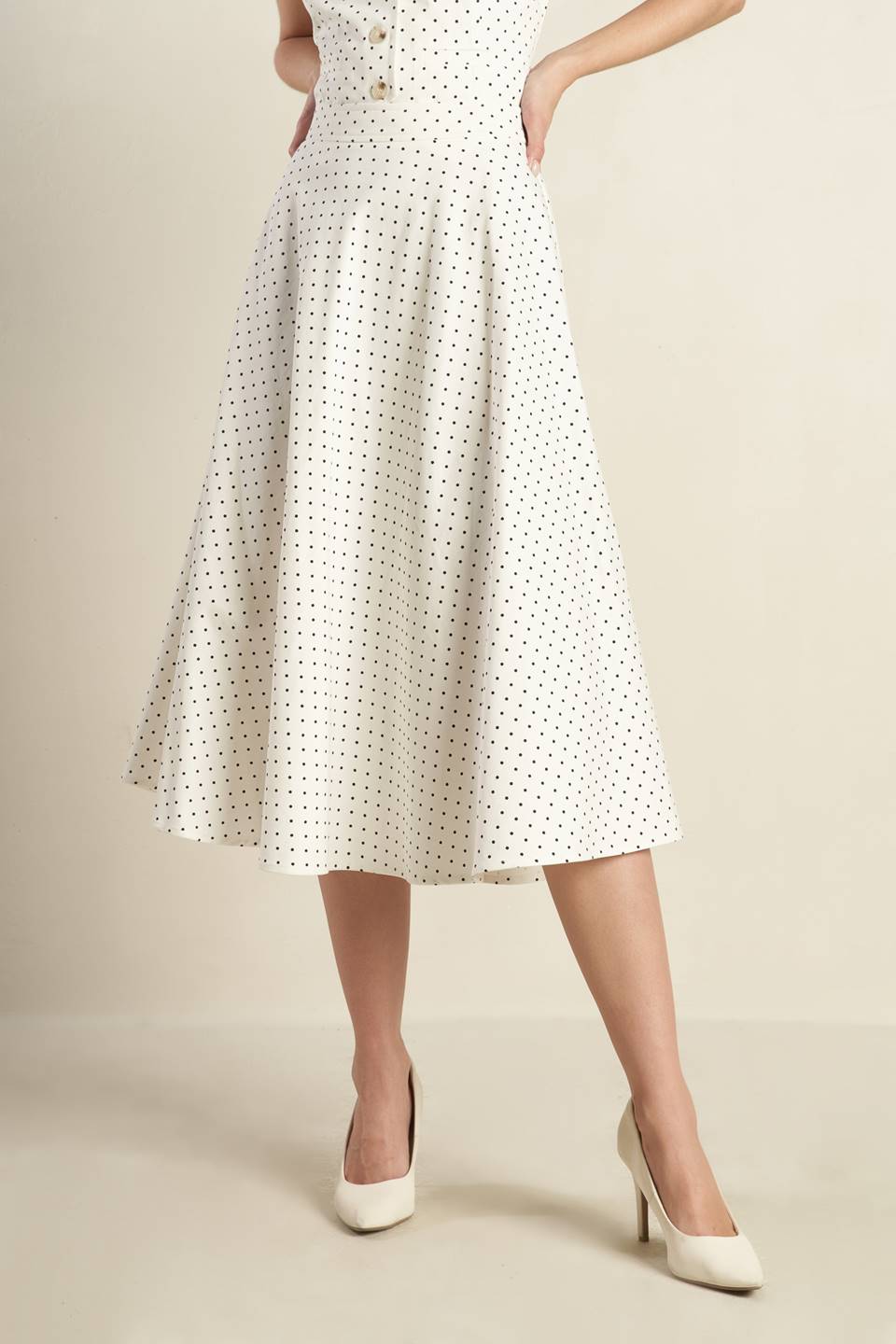 WALK WITH ME WOVEN MIDI SKIRT